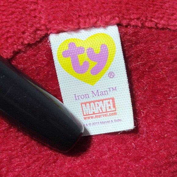 TY Beanie Ballz Marvel Avengers Iron Man 7 inch Plush Ball Stuffed Animal Toy - Picture 4 of 6